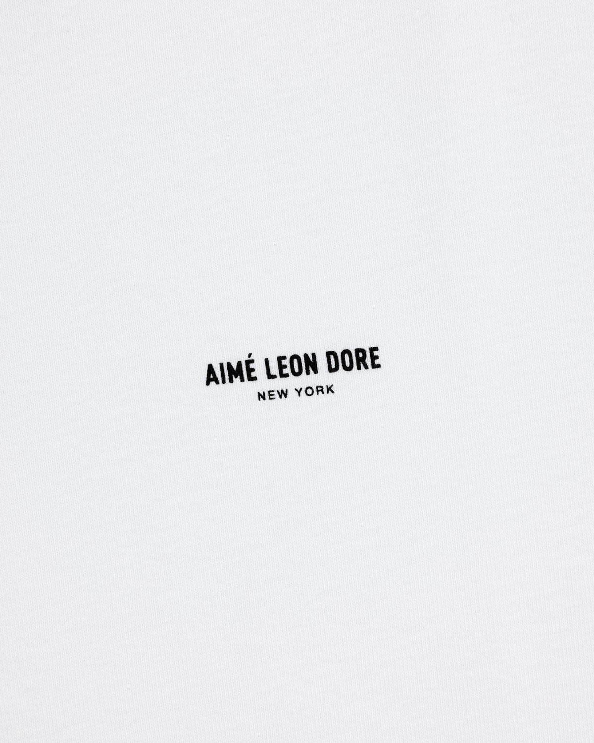 Aimé Leon Dore Bright white Long-Sleeve Micro Logo Tee Clothing
