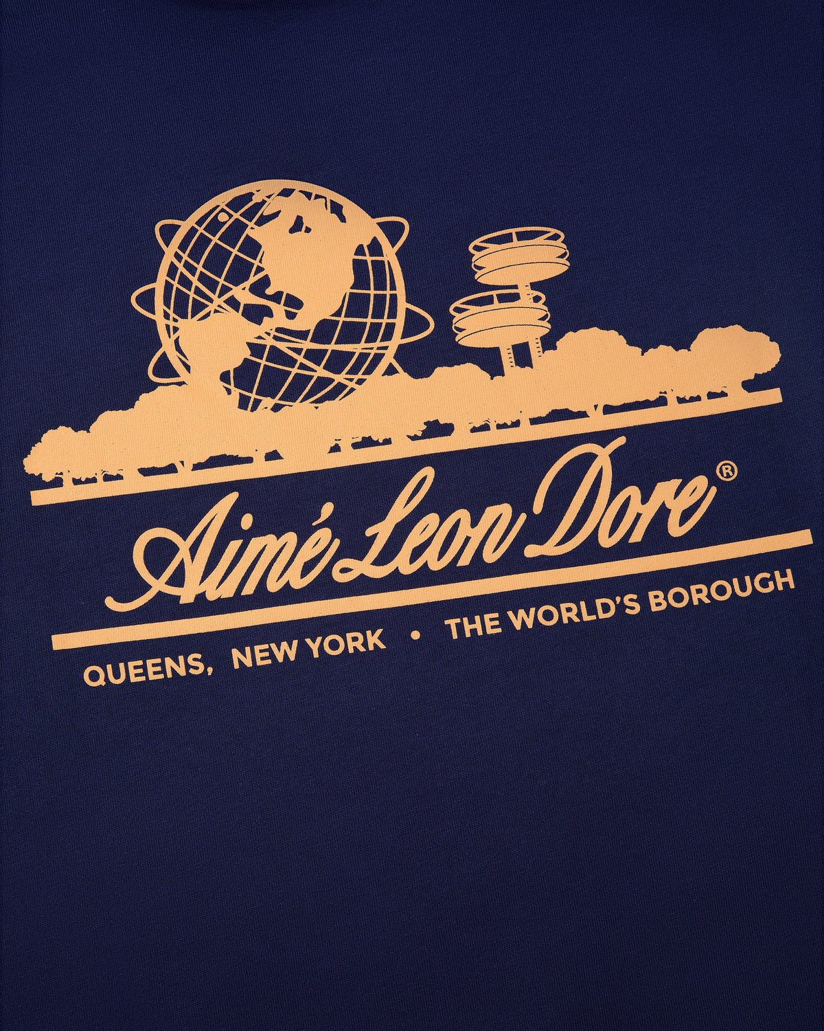 Aimé Leon Dore Evening blue Long-Sleeve Unisphere Tee Clothing