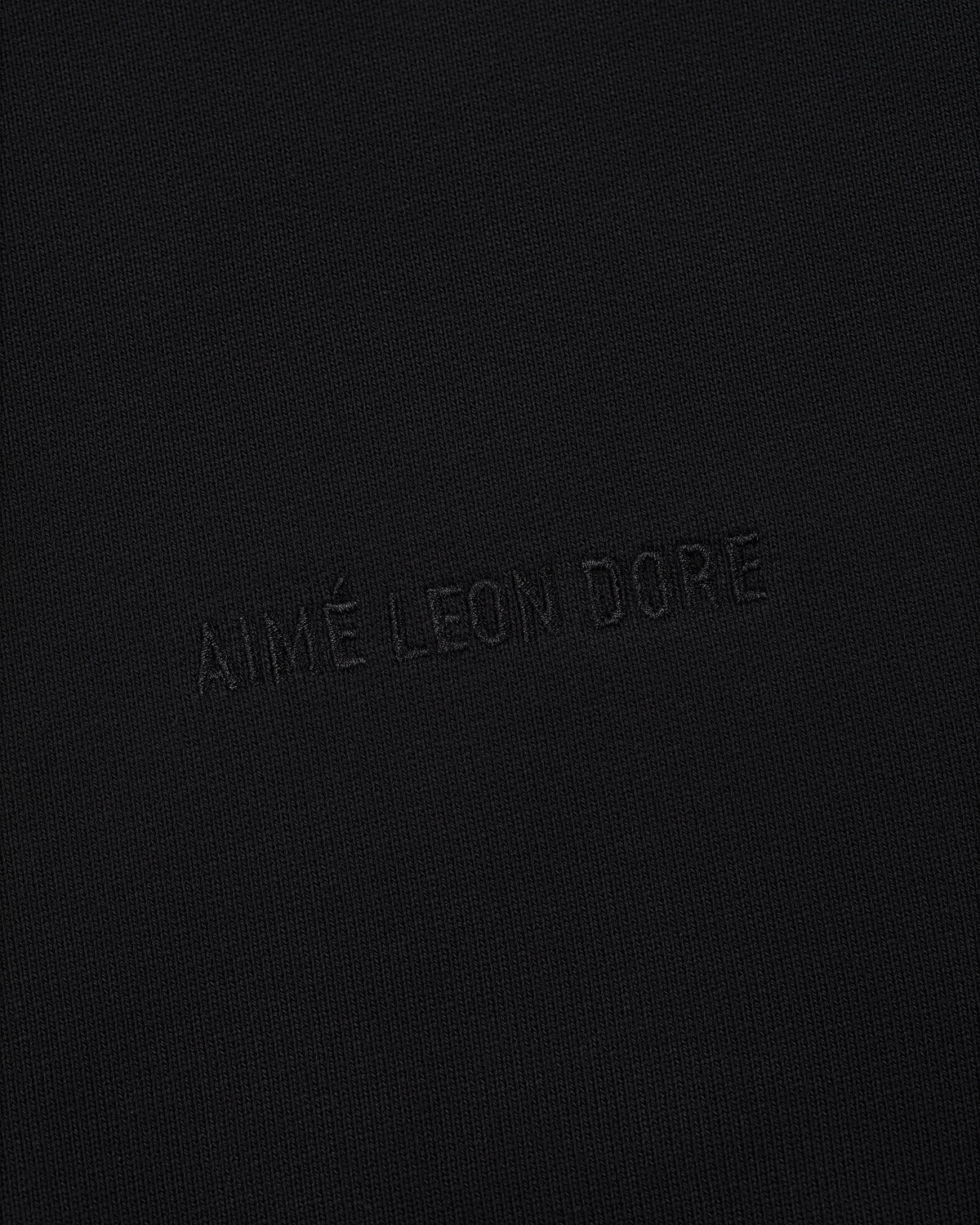 Aimé Leon Dore Jet black Tonal Logo Hoodie Clothing