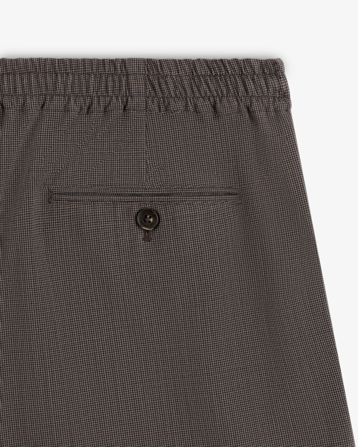 Aimé Leon Dore Brown houndstooth Houndstooth Elasticated Waist Trouser Clothing