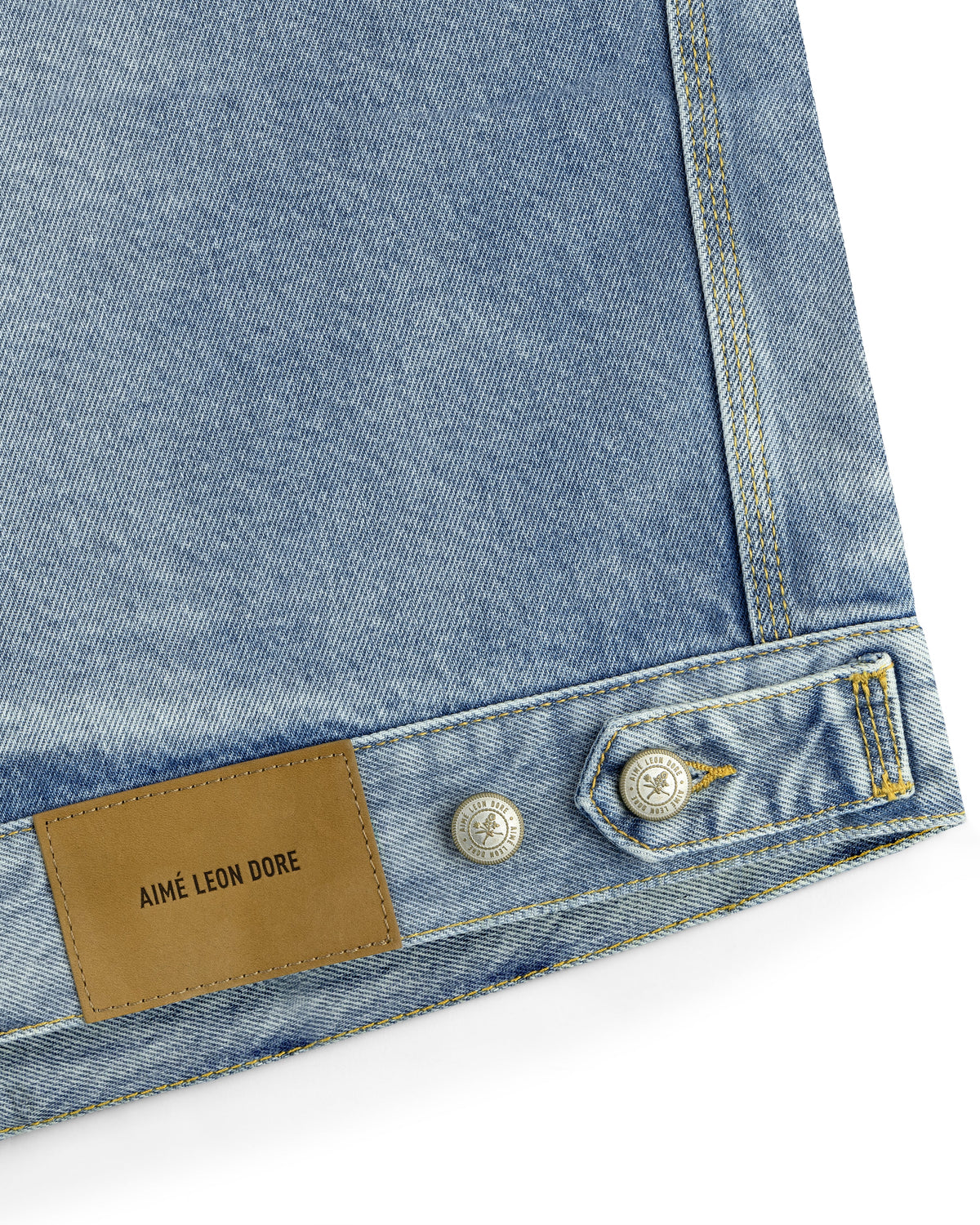 Aimé Leon Dore Evening blue Denim Trucker Jacket Clothing