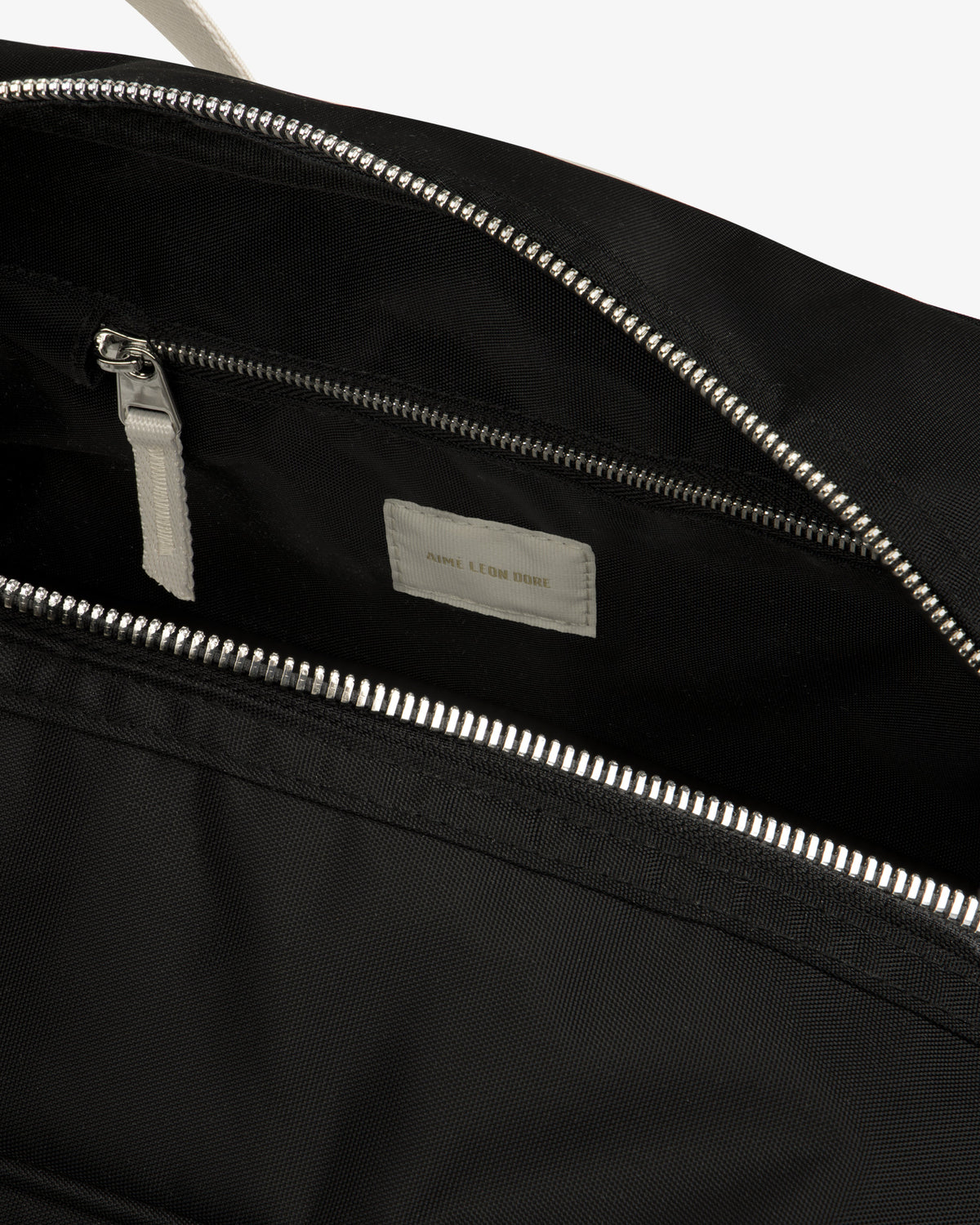 Aimé Leon Dore Black Nylon Duffle Bag Accessories