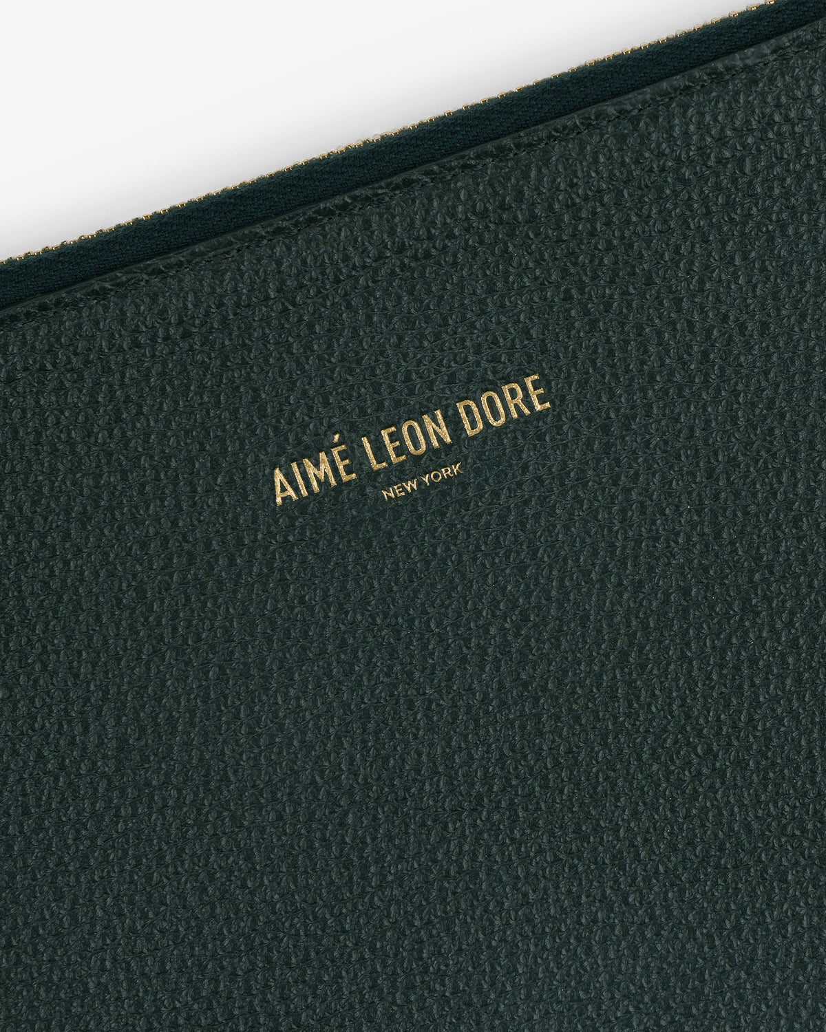 Aimé Leon Dore Botanical green Large Leather Pouch Accessories