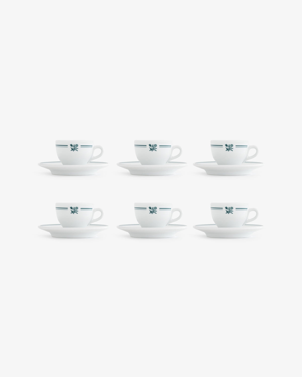 Aimé Leon Dore Evening blue Café Leon Dore Espresso Cup & Saucer (Set of 6) Accessories