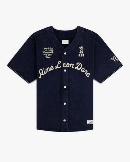 Aimé Leon Dore Navy blazer Mulberry Chainstitch Baseball Jersey Clothing