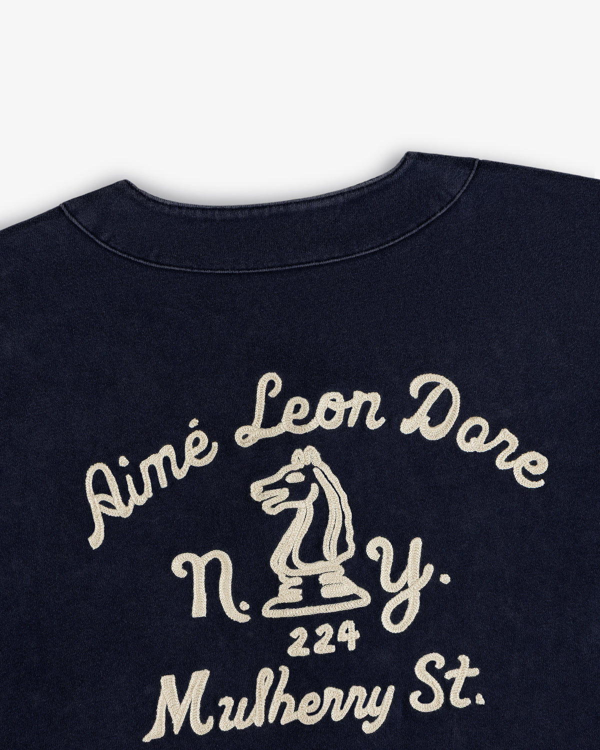 Aimé Leon Dore Navy blazer Mulberry Chainstitch Baseball Jersey Clothing