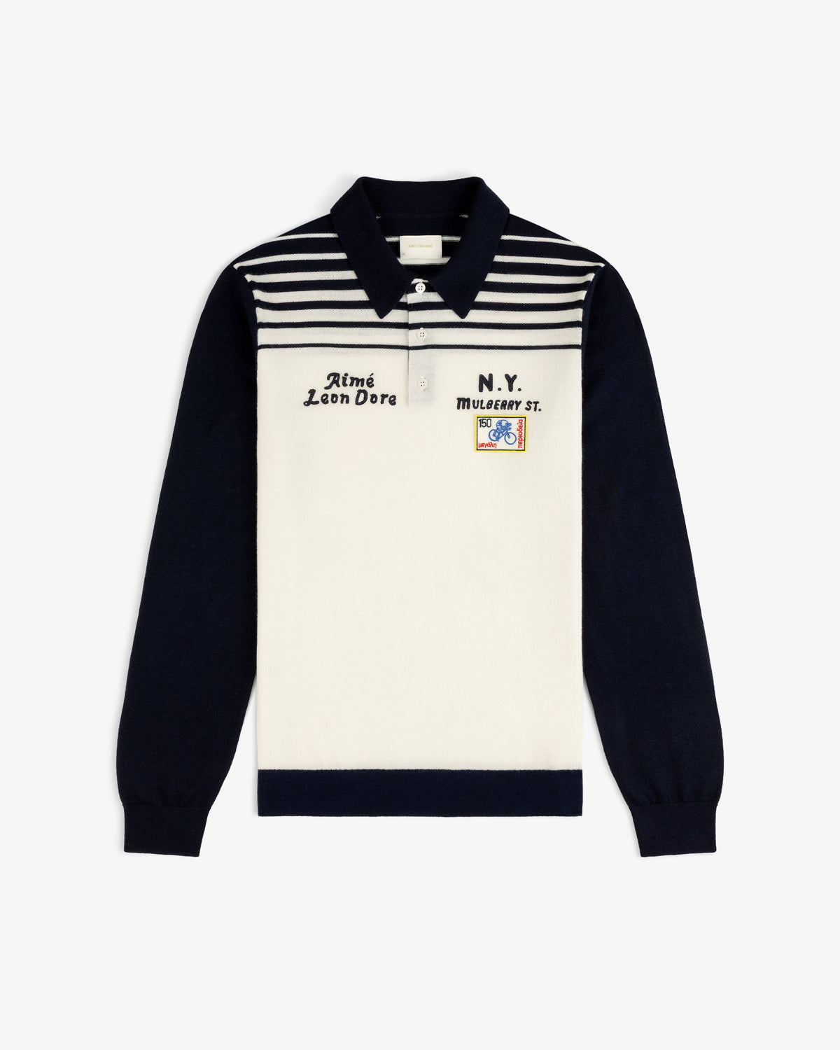Aimé Leon Dore Pristine Merino Wool Knit Cycling Polo Clothing