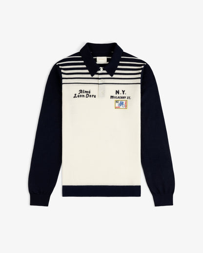 Aimé Leon Dore Pristine Merino Wool Knit Cycling Polo Clothing