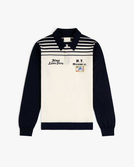 Aimé Leon Dore Pristine Merino Wool Knit Cycling Polo Clothing