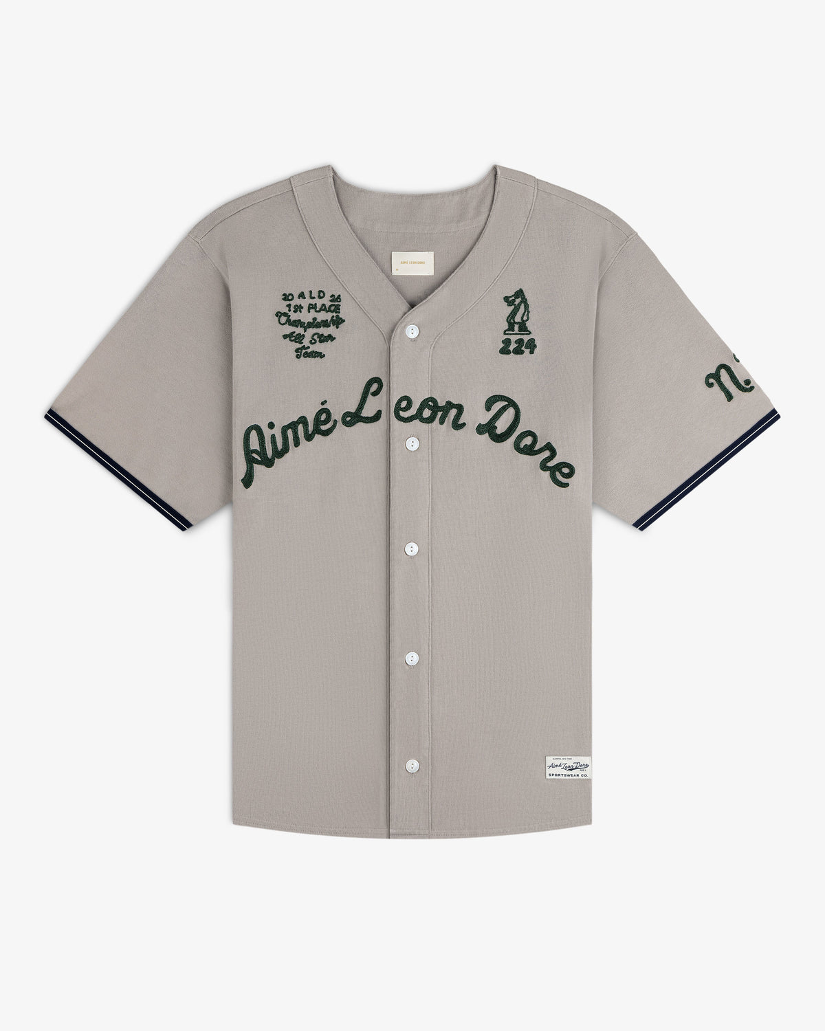 Aimé Leon Dore Paloma Mulberry Chainstitch Baseball Jersey Clothing