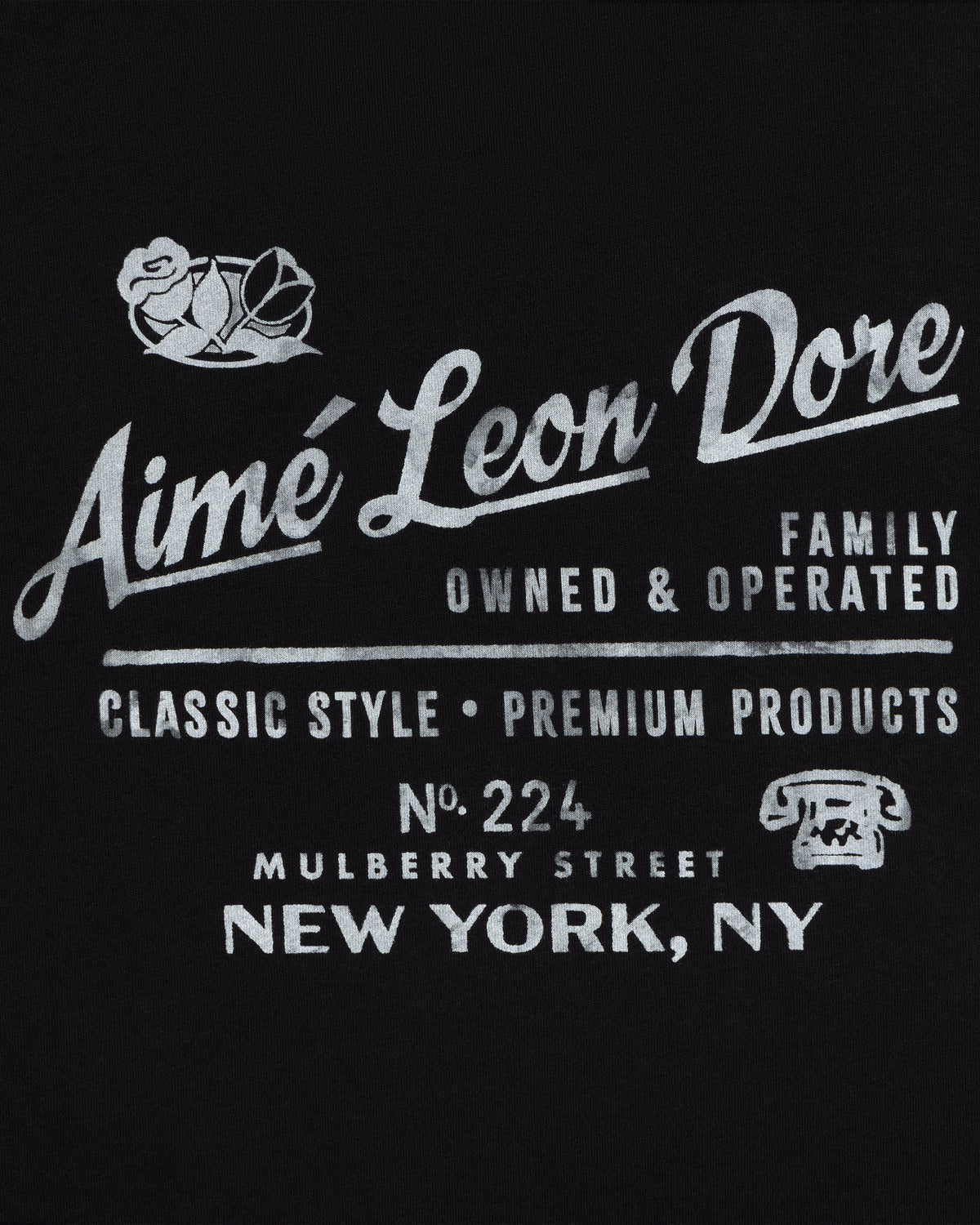 Aimé Leon Dore Jet black Neighborhood Tee Clothing