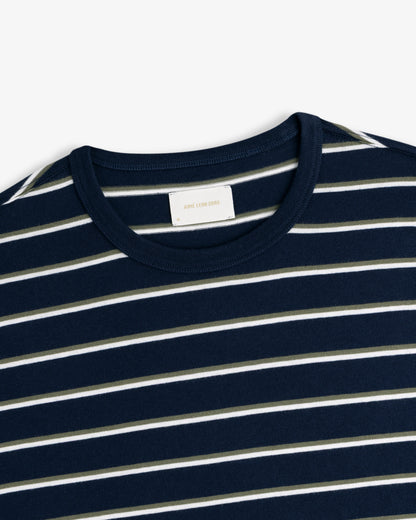 Aimé Leon Dore Navy blazer Yarn Dyed Striped Tee Clothing