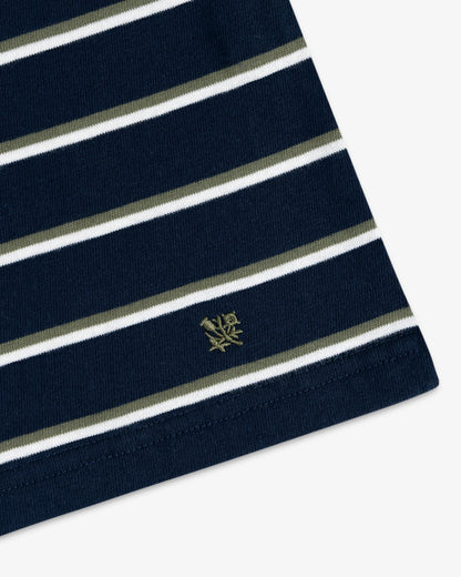 Aimé Leon Dore Navy blazer Yarn Dyed Striped Tee Clothing