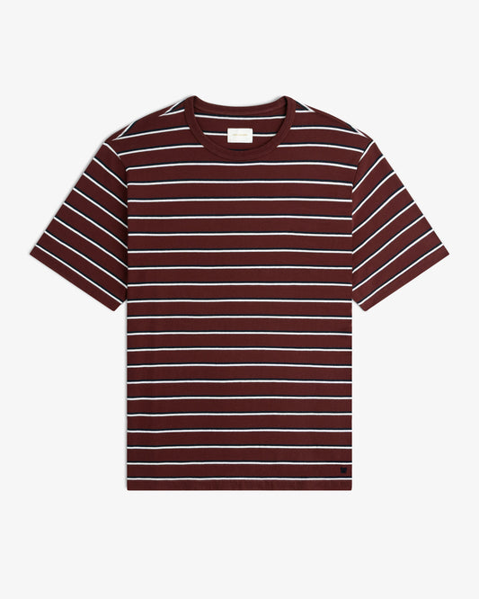Aimé Leon Dore Chocolate truffle Yarn Dyed Striped Tee Clothing