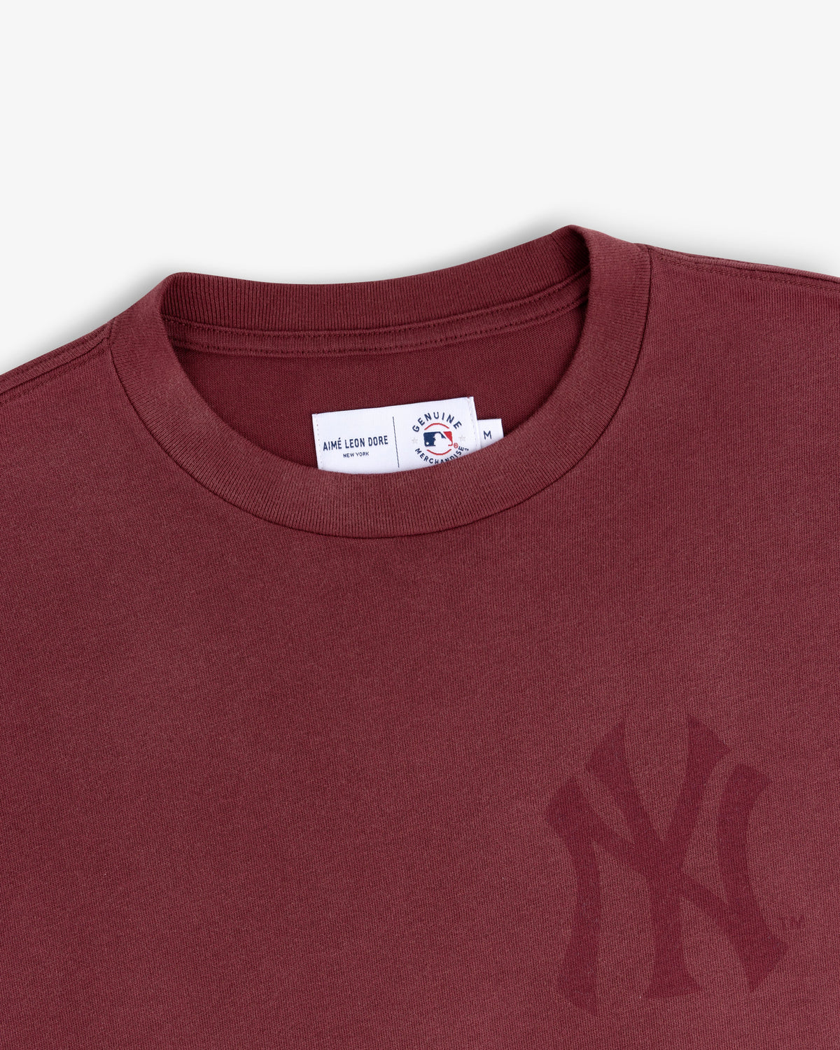 Aimé Leon Dore Cordovan Yankees Washed Logo Tee Clothing