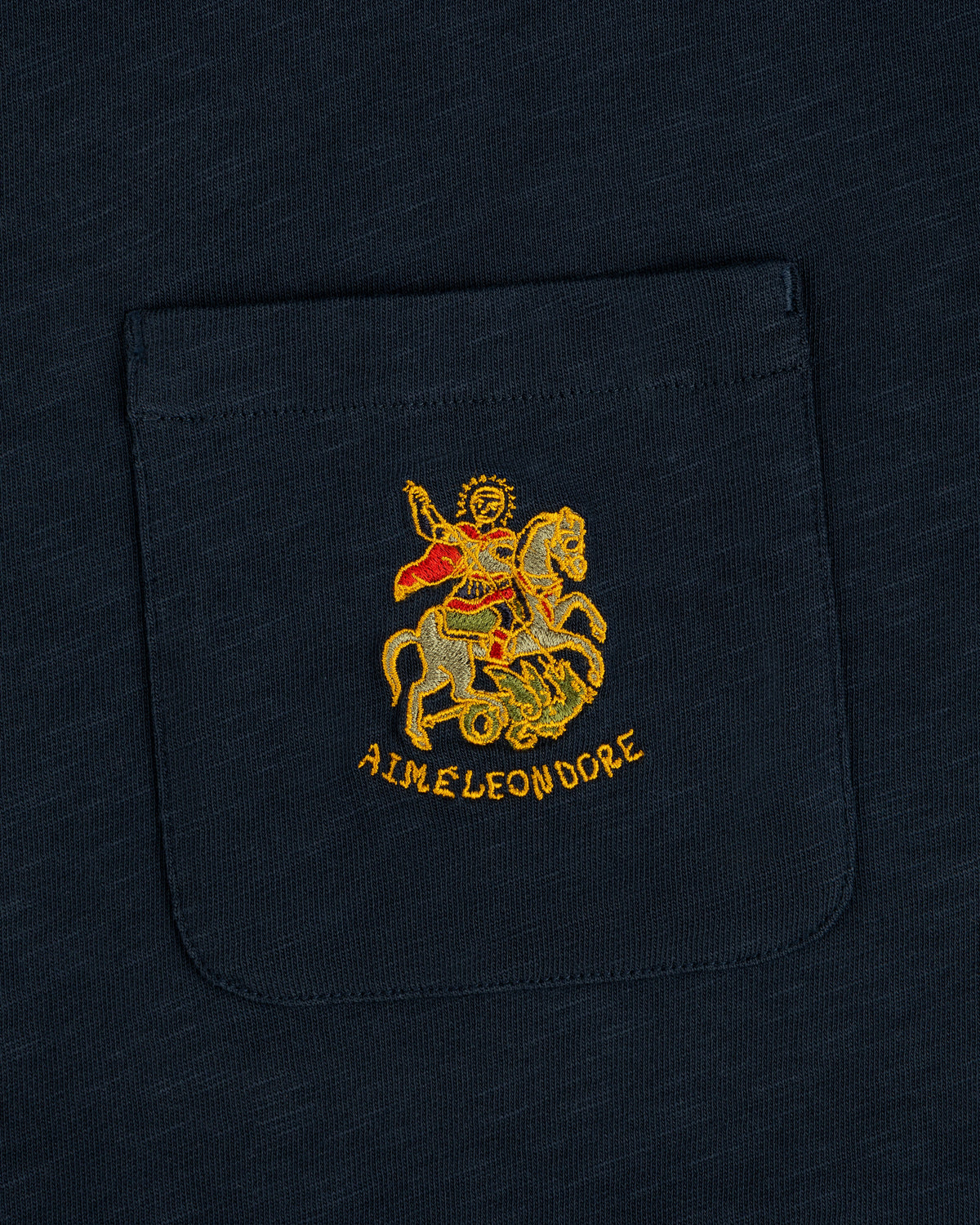 Aimé Leon Dore Navy blazer Saint George Slub Pocket Tee Clothing