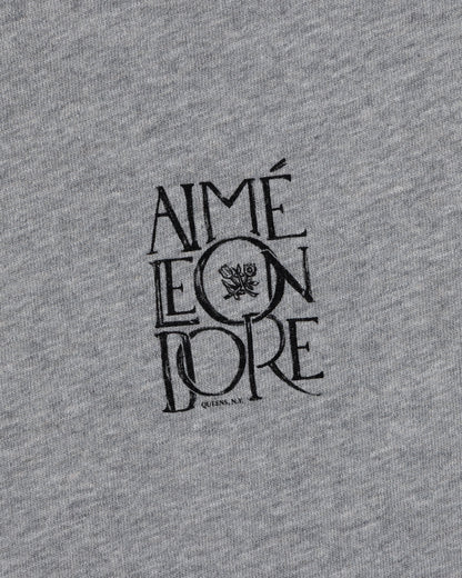 Aimé Leon Dore Heather grey Stacked Logo Slub Tee Clothing