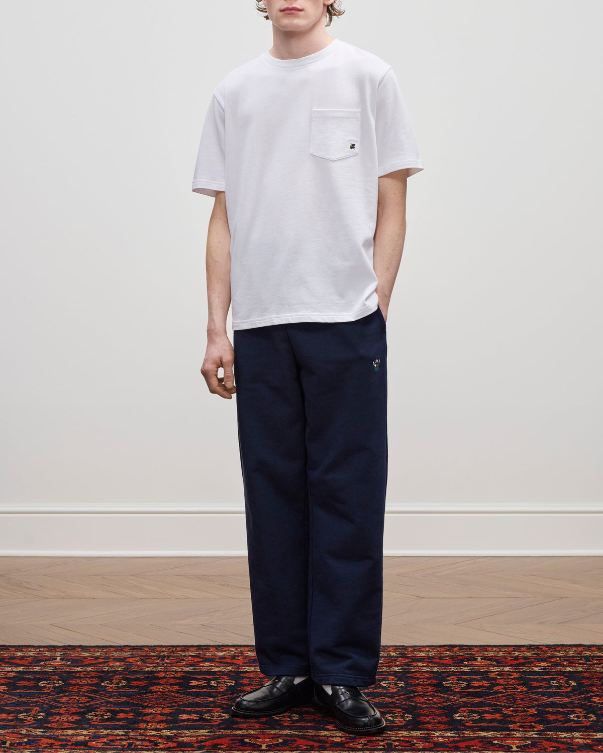 Aimé Leon Dore Evening blue Crest Pocket Tee Clothing