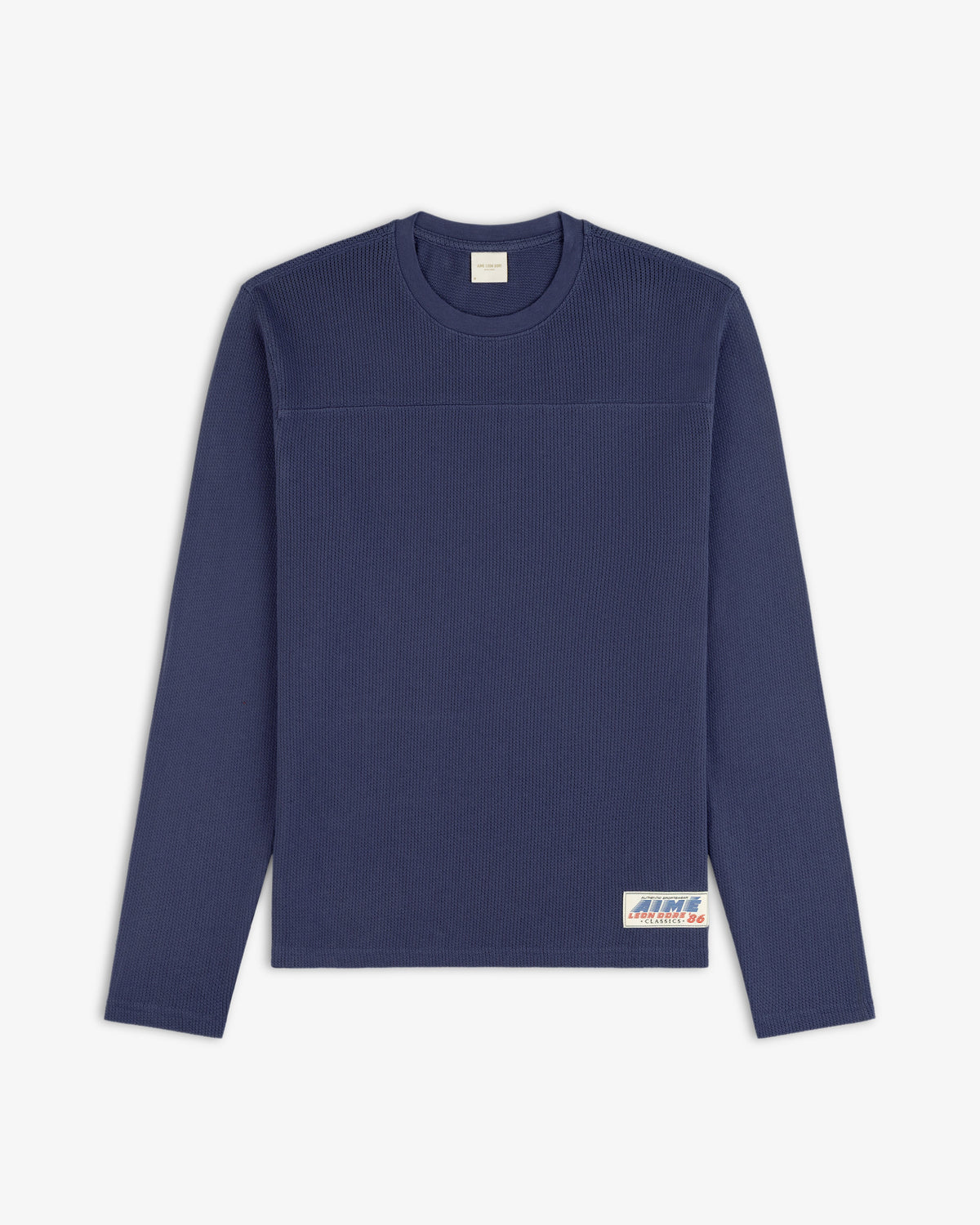 Aimé Leon Dore Crown blue Long-Sleeve Mesh Football Tee Clothing