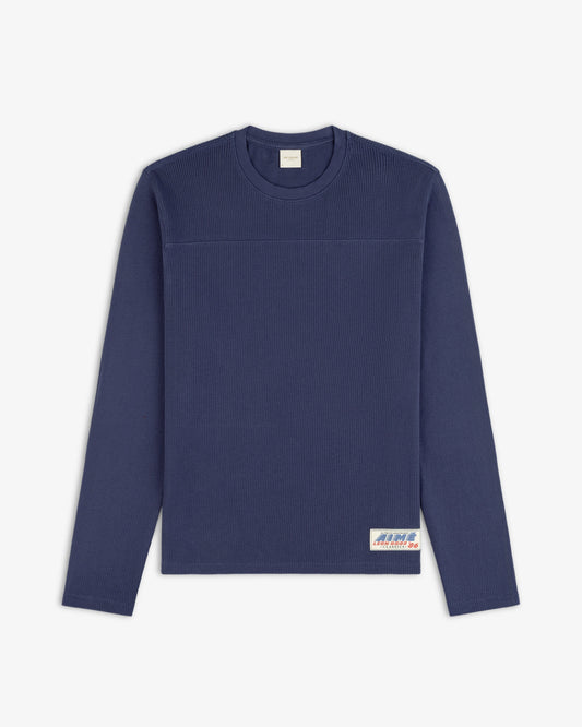 Aimé Leon Dore Crown blue Long-Sleeve Mesh Football Tee Clothing