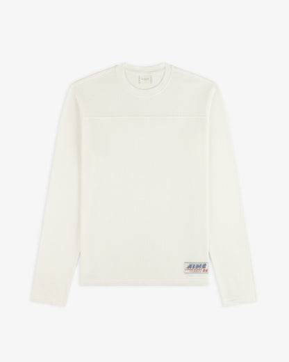 Aimé Leon Dore Coconut milk Long-Sleeve Mesh Football Tee Clothing
