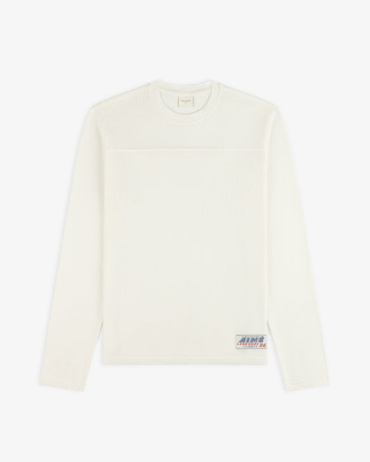 Aimé Leon Dore Coconut milk Long-Sleeve Mesh Football Tee Clothing