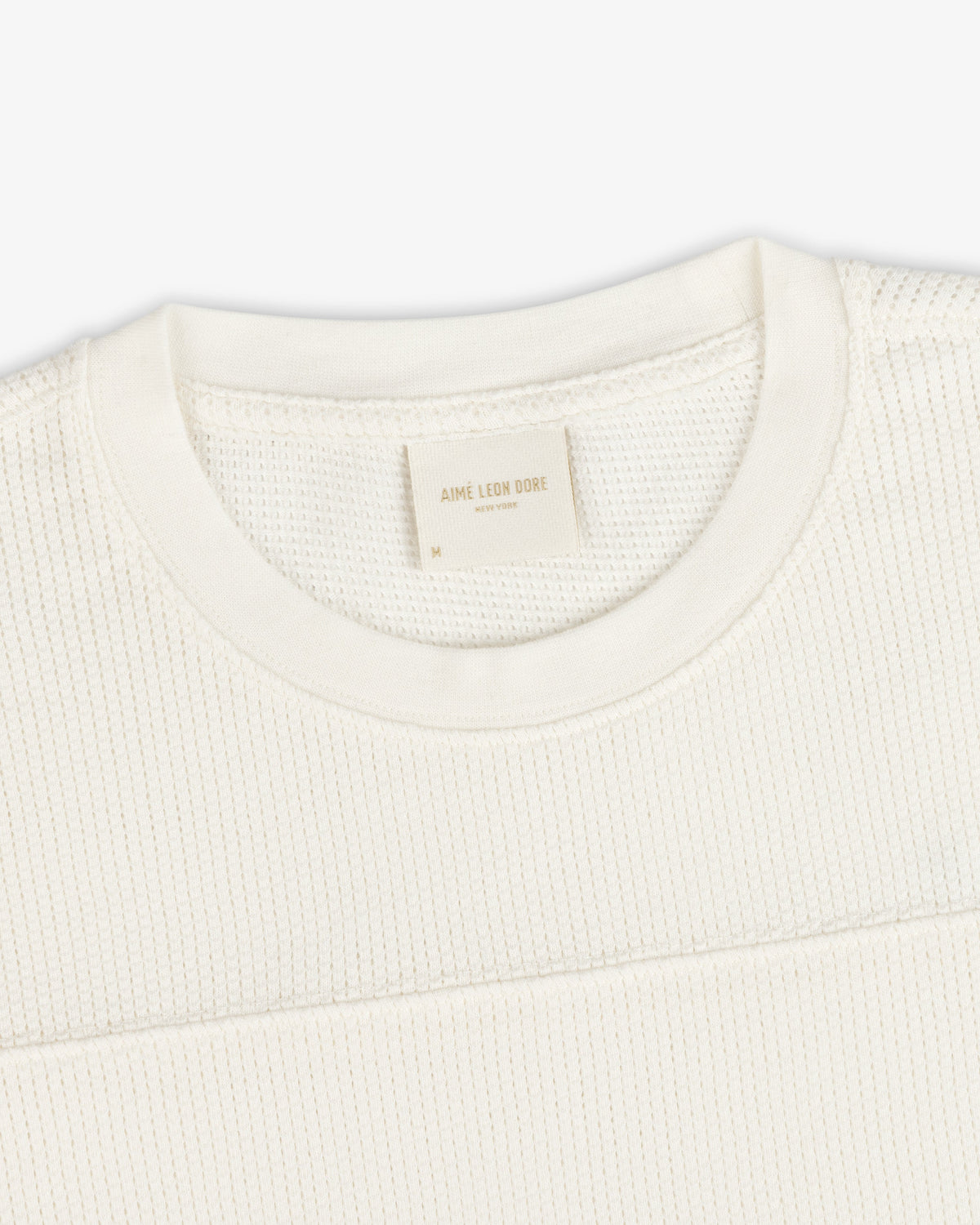 Aimé Leon Dore Coconut milk Long-Sleeve Mesh Football Tee Clothing