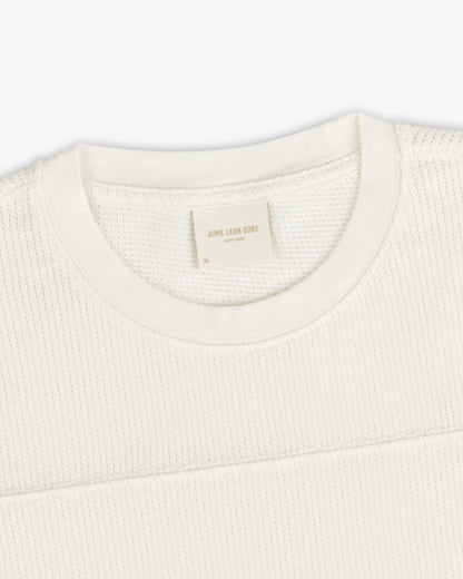 Aimé Leon Dore Coconut milk Long-Sleeve Mesh Football Tee Clothing
