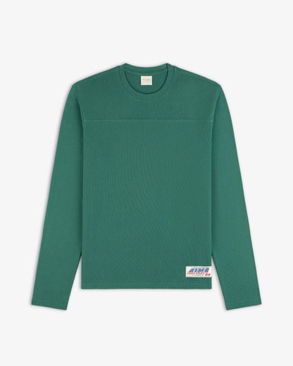 Aimé Leon Dore Pine green Long-Sleeve Mesh Football Tee Clothing