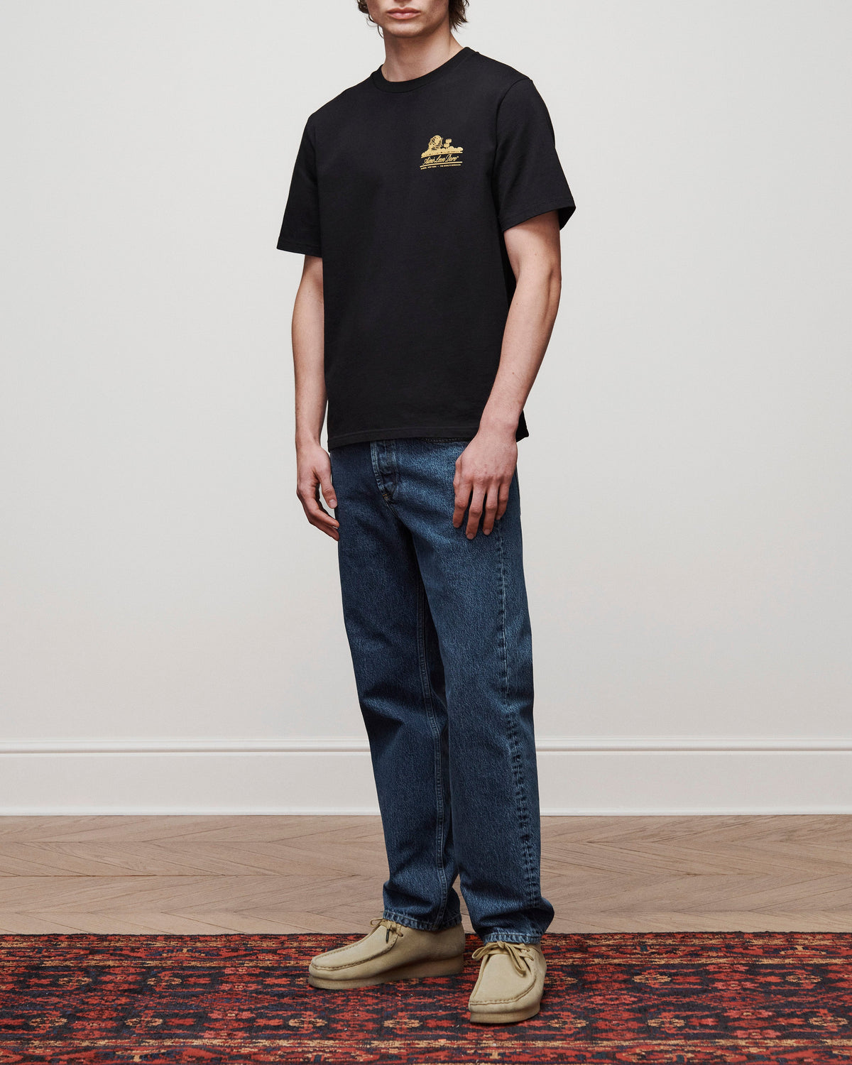Aimé Leon Dore Jet black Unisphere Tee Clothing