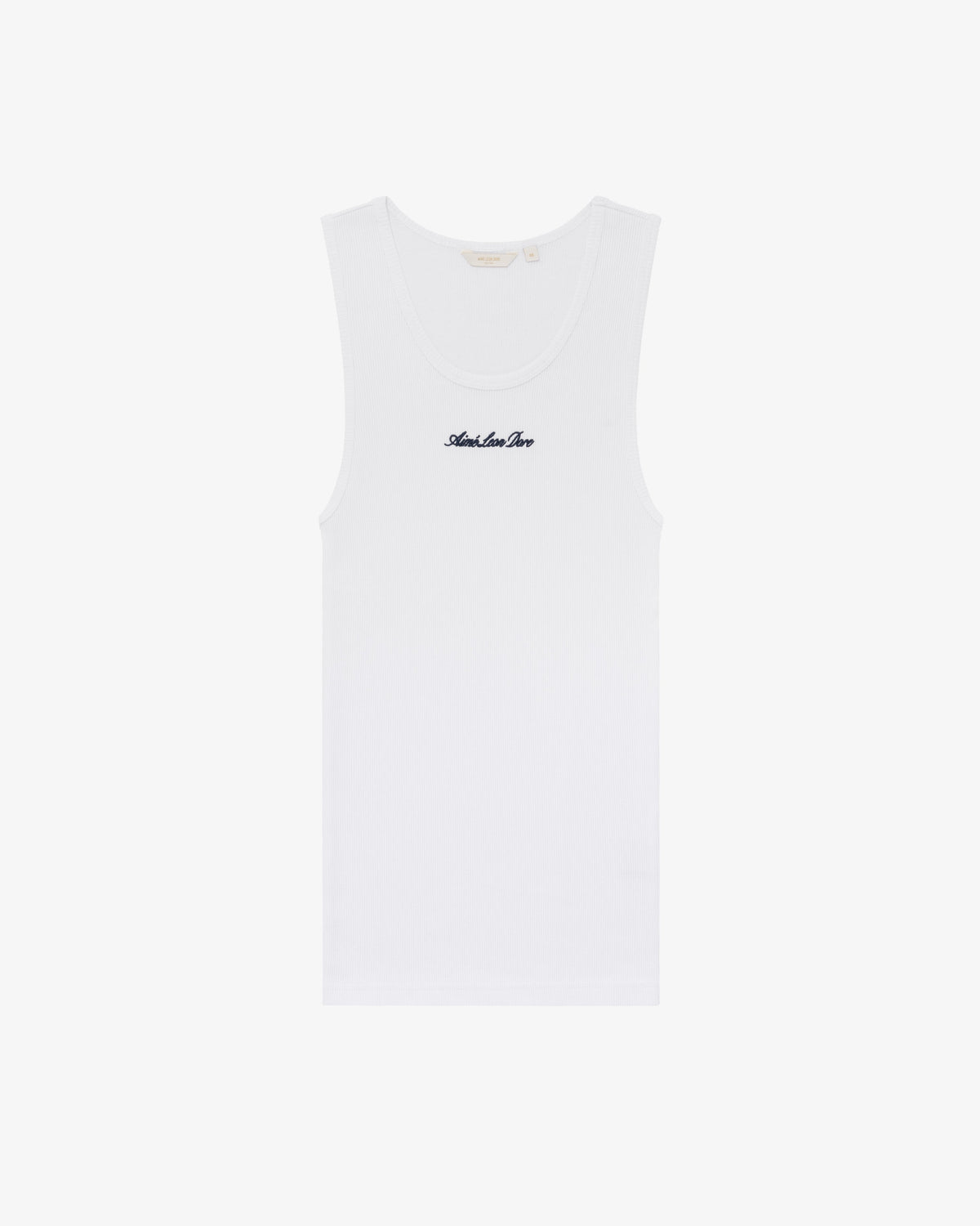 Aimé Leon Dore Bright white Embroidered Logo Tank Top Clothing