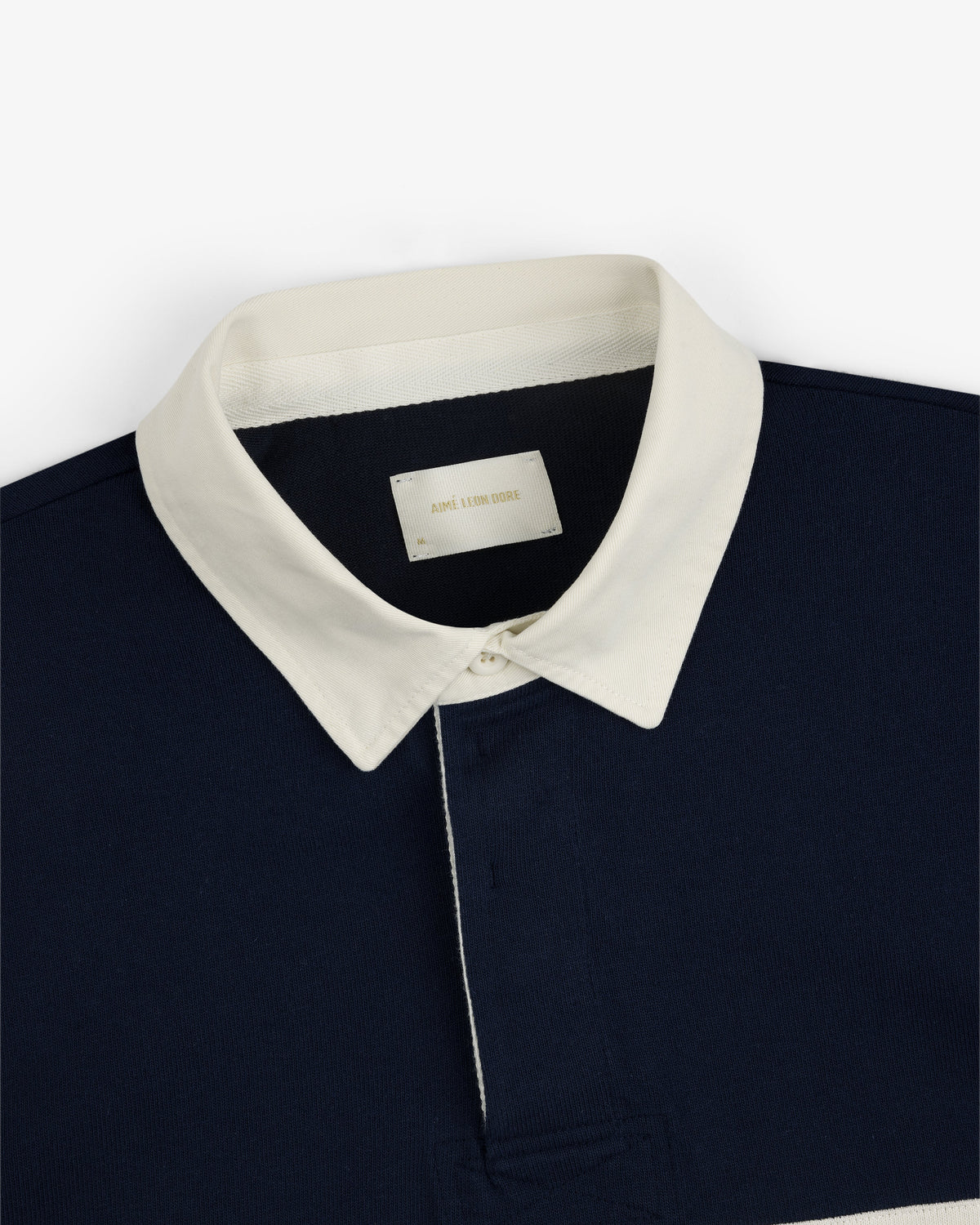 Aimé Leon Dore Navy blazer Script Paneled Rugby Clothing