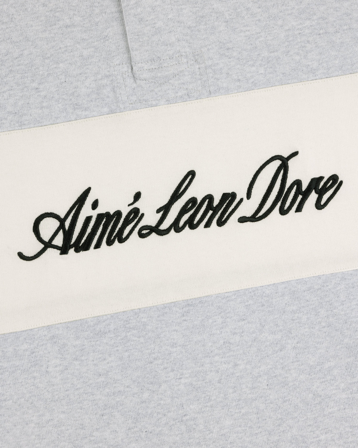 Aimé Leon Dore Silver mix Script Paneled Rugby Clothing
