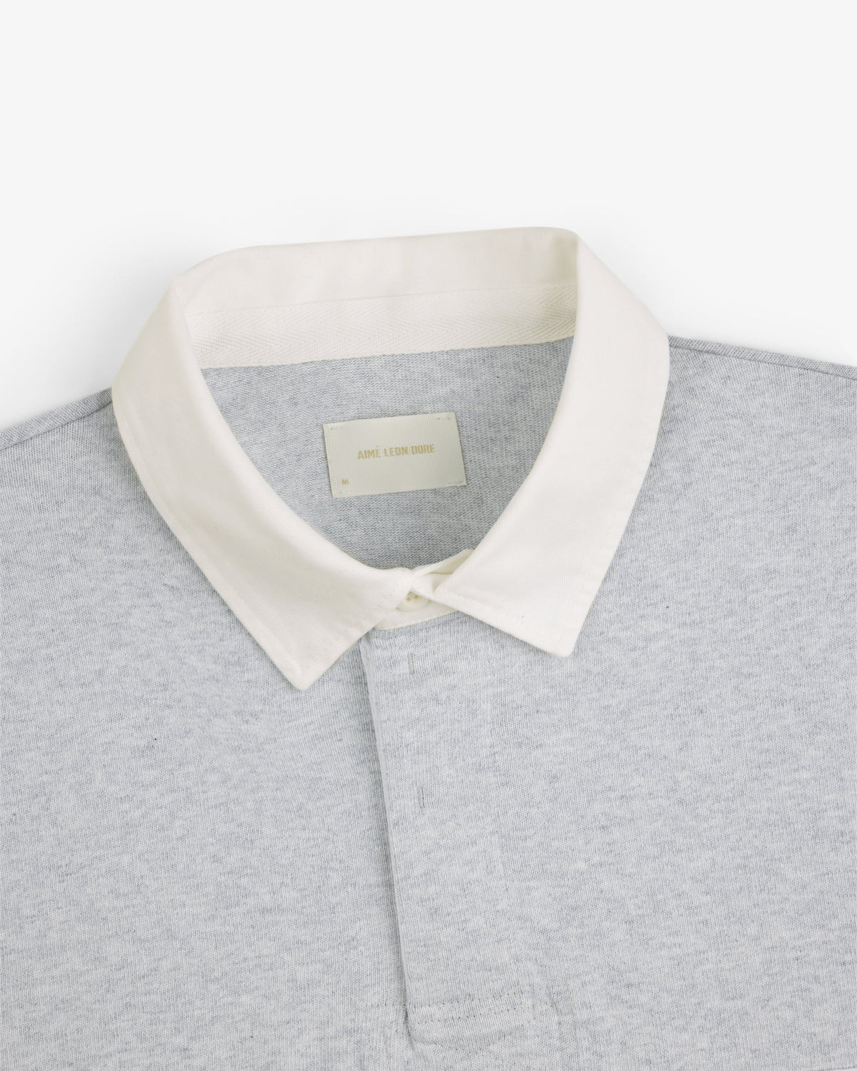 Aimé Leon Dore Silver mix Script Paneled Rugby Clothing