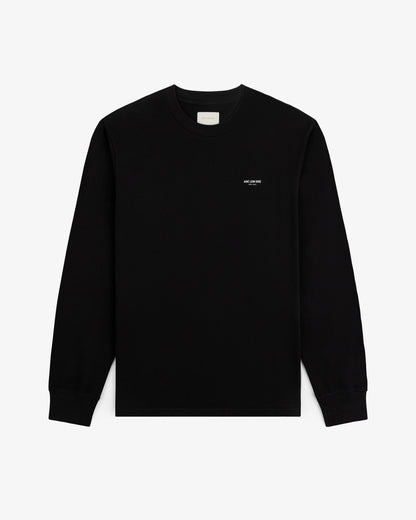 Aimé Leon Dore Jet black Long-Sleeve Micro Logo Tee Clothing