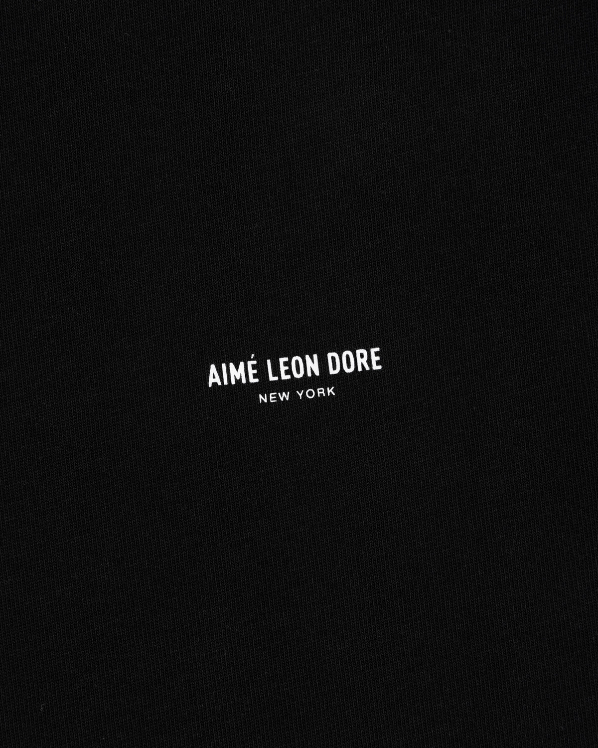 Aimé Leon Dore Jet black Long-Sleeve Micro Logo Tee Clothing