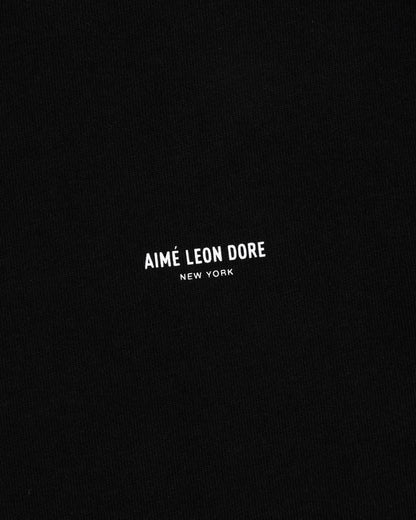 Aimé Leon Dore Jet black Long-Sleeve Micro Logo Tee Clothing