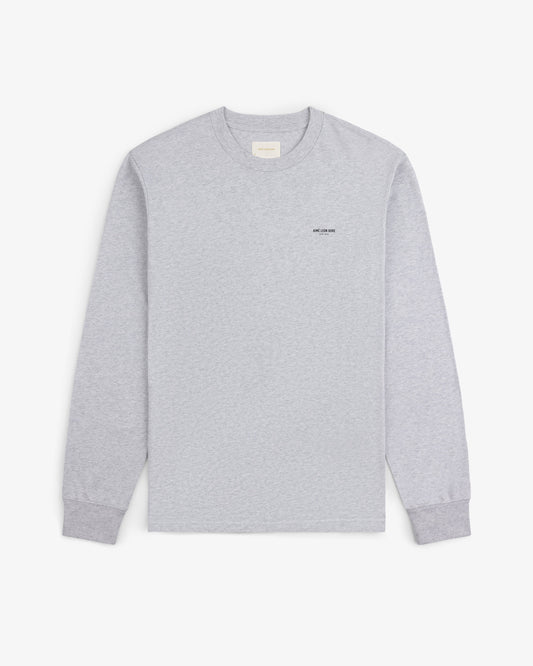 Aimé Leon Dore Silver mix Long-Sleeve Micro Logo Tee Clothing