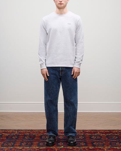 Aimé Leon Dore Silver mix Long-Sleeve Micro Logo Tee Clothing