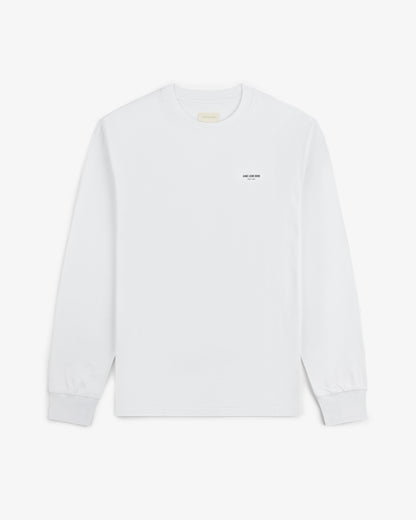 Aimé Leon Dore Bright white Long-Sleeve Micro Logo Tee Clothing