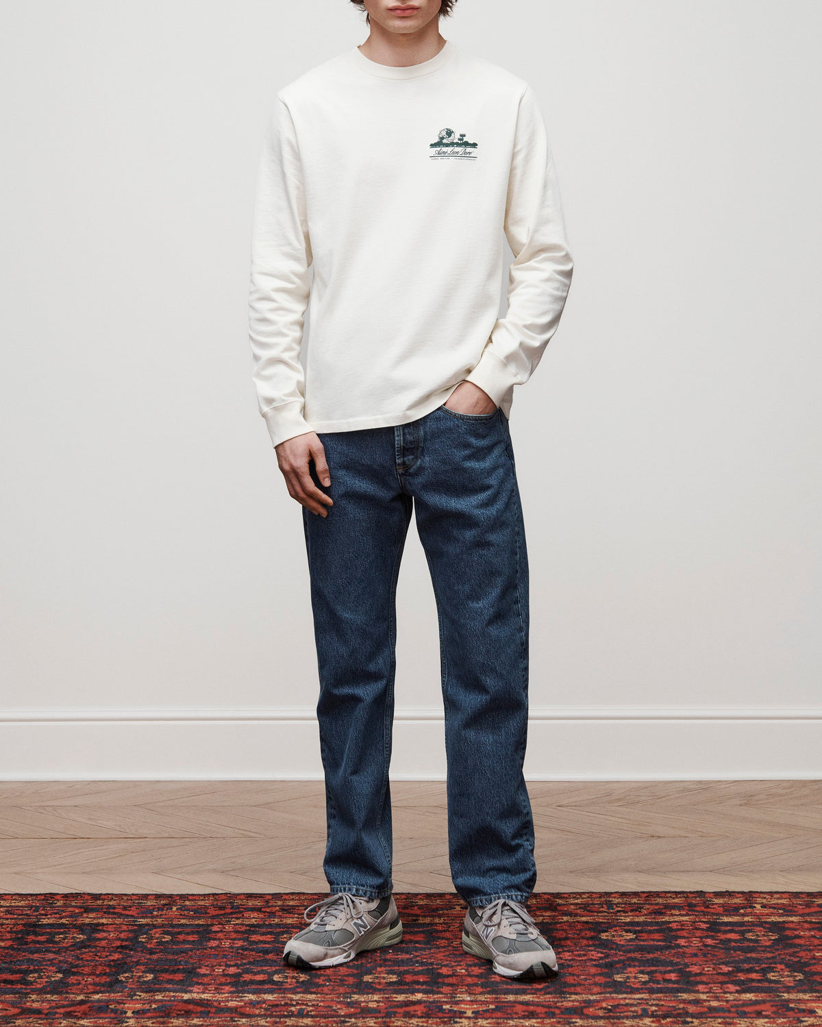 Aimé Leon Dore Pristine Long-Sleeve Unisphere Tee Clothing