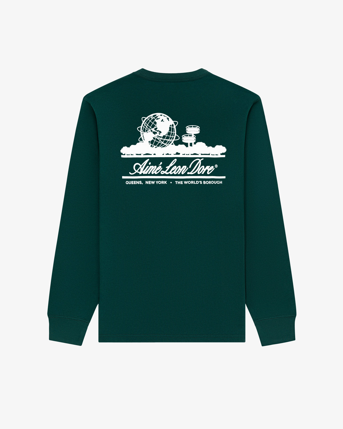 Aimé Leon Dore Botanical green Long-Sleeve Unisphere Tee Clothing
