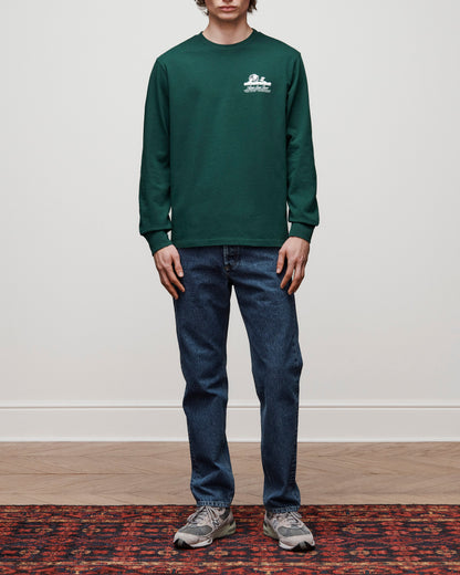 Aimé Leon Dore Botanical green Long-Sleeve Unisphere Tee Clothing