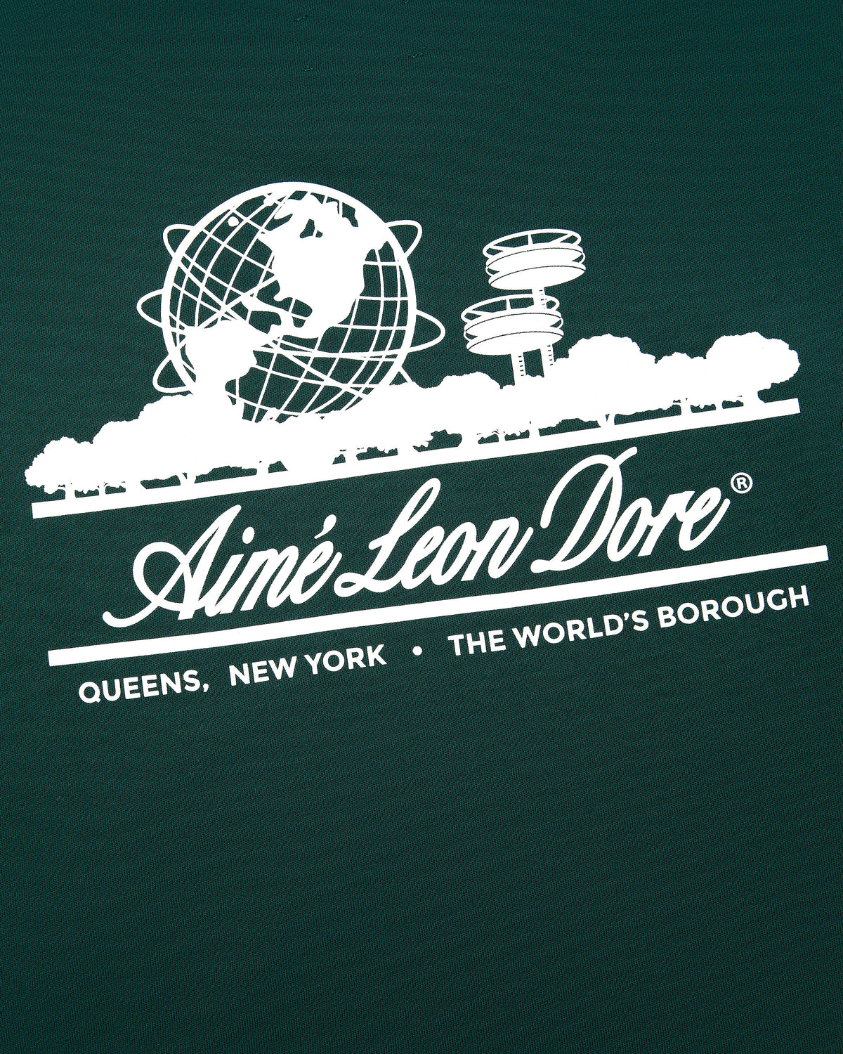 Aimé Leon Dore Botanical green Long-Sleeve Unisphere Tee Clothing