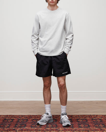 Aimé Leon Dore Oatmeal Long-Sleeve Tonal Logo Tee Clothing