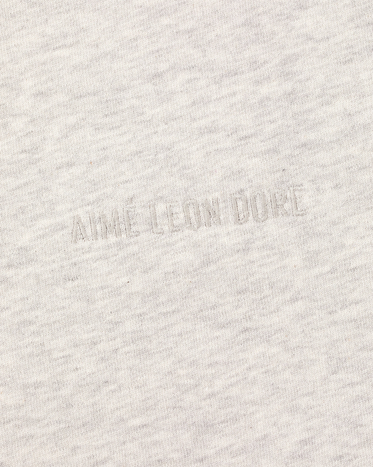 Aimé Leon Dore Oatmeal Long-Sleeve Tonal Logo Tee Clothing