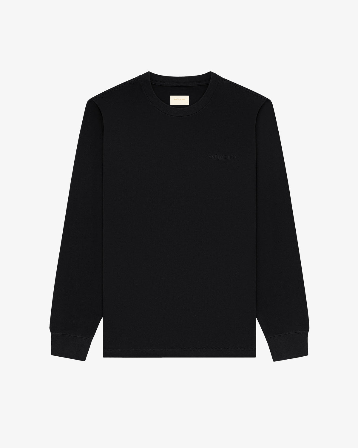 Aimé Leon Dore Jet black Long-Sleeve Tonal Logo Tee Clothing