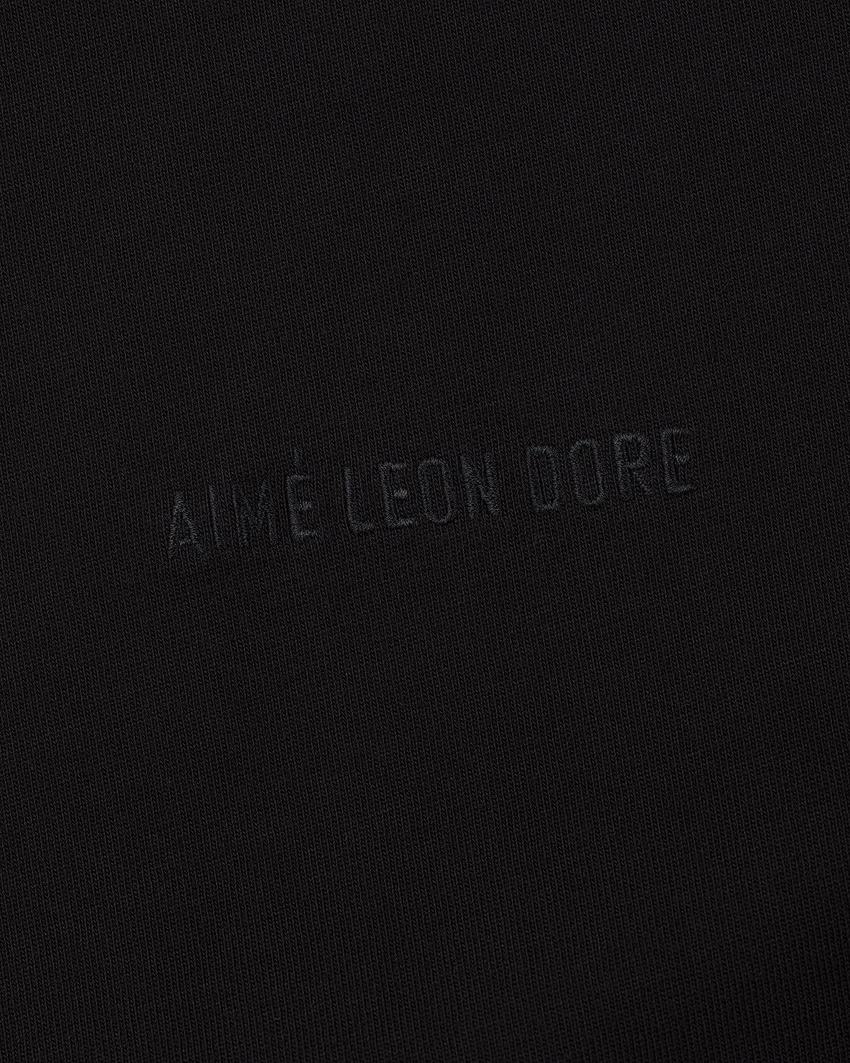 Aimé Leon Dore Jet black Long-Sleeve Tonal Logo Tee Clothing