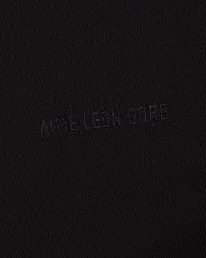 Aimé Leon Dore Jet black Long-Sleeve Tonal Logo Tee Clothing