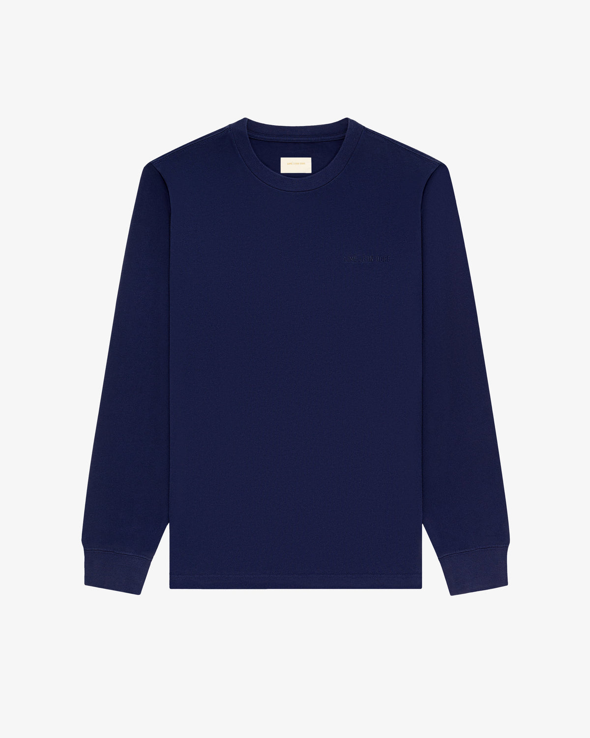Aimé Leon Dore Evening blue Long-Sleeve Tonal Logo Tee Clothing